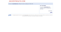 Desktop Screenshot of ancienthealth.com