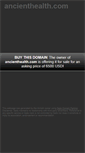 Mobile Screenshot of ancienthealth.com